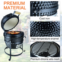 Outsunny Ceramic Kamado BBQ Grill Smoker Oven Charcoal BBQ Japanese Egg Barbecue