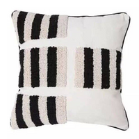 Bohemian Beige Cushion Cover - Miles | Square Shape, 45x45 cm, 100% Polyester