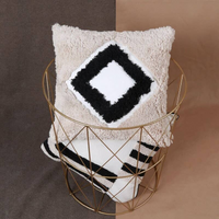 Bohemian Beige Cushion Cover - Miles | Square Shape, 45x45 cm, 100% Polyester