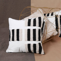 Bohemian Beige Cushion Cover - Miles | Square Shape, 45x45 cm, 100% Polyester