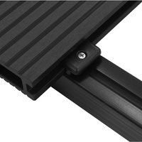 vidaXL WPC Decking Boards with Accessories 26 m² 2.2 m Anthracite