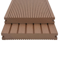 vidaXL WPC Solid Decking Boards with Accessories 16m² 2.2m Light Brown