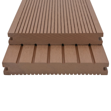 vidaXL WPC Solid Decking Boards with Accessories 26m² 2.2m Light Brown