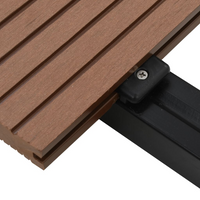 vidaXL WPC Solid Decking Boards with Accessories 26m² 2.2m Light Brown