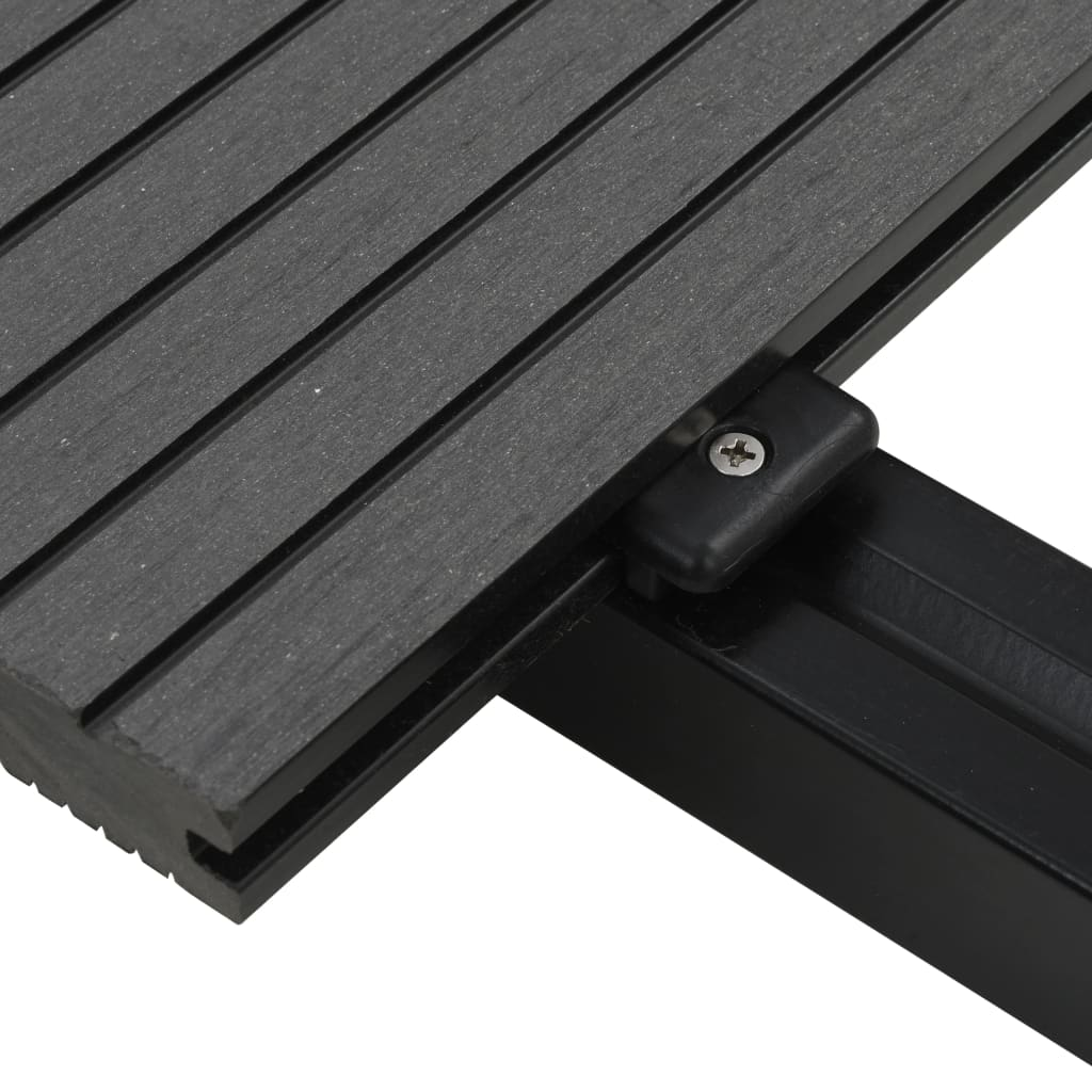 vidaXL WPC Solid Decking Boards with Accessories 26 m² 2.2 m Grey