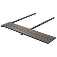 vidaXL WPC Hollow Decking Boards with Accessories - Dark Brown