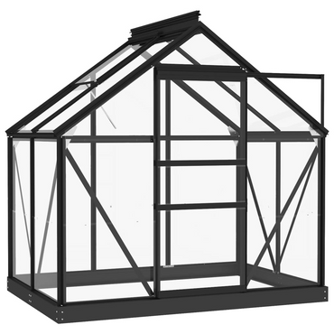 vidaXL Glass Greenhouse Anthracite 155x103x191 cm Aluminium - Protect Your Plants with a Sturdy Glass Greenhouse