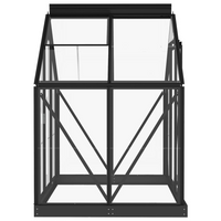 vidaXL Glass Greenhouse Anthracite 155x103x191 cm Aluminium - Protect Your Plants with a Sturdy Glass Greenhouse