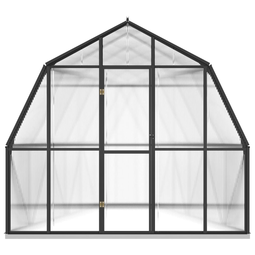 vidaXL Greenhouse with Base Frame Anthracite 9.53 m² Aluminium