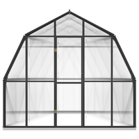 vidaXL Greenhouse with Base Frame Anthracite 9.53 m² Aluminium