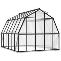 vidaXL Greenhouse with Base Frame Anthracite 9.53 m² Aluminium