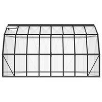 vidaXL Greenhouse with Base Frame Anthracite 12.63 m² Aluminium