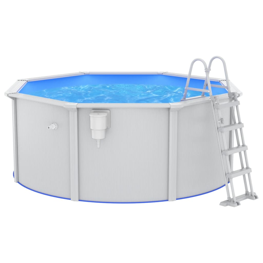 vidaXL Swimming Pool with Safety Ladder 300x120 cm