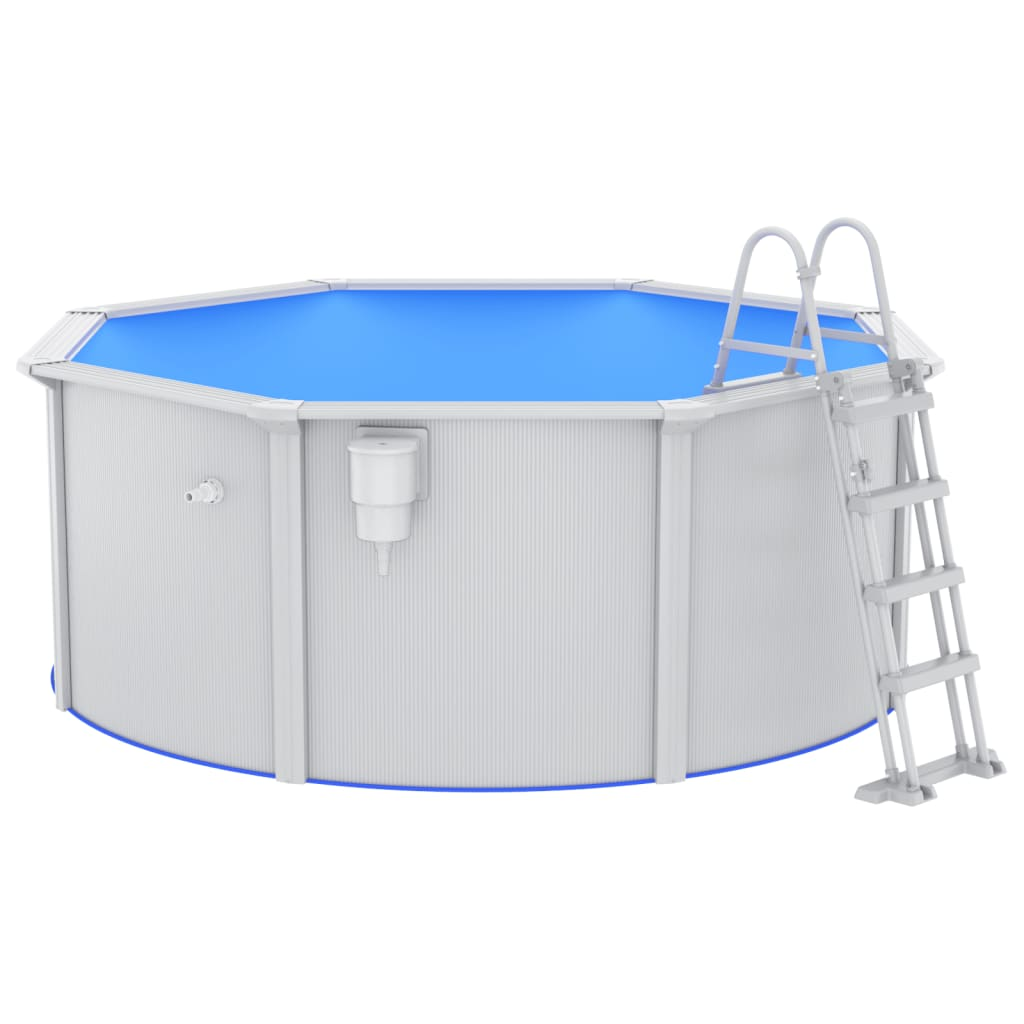 vidaXL Swimming Pool with Safety Ladder 300x120 cm