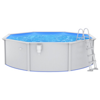 vidaXL Swimming Pool with Safety Ladder 550x120 cm