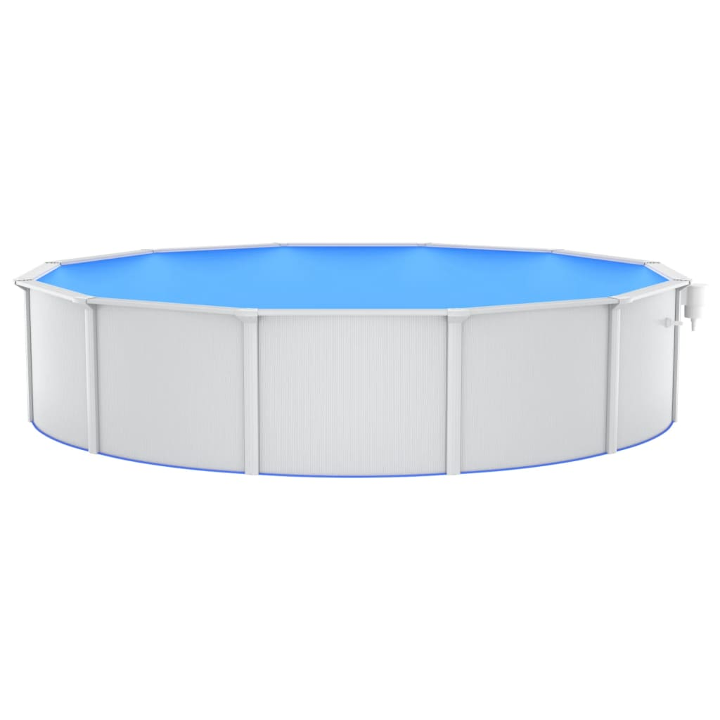 vidaXL Swimming Pool with Safety Ladder 550x120 cm