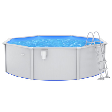 vidaXL Swimming Pool with Safety Ladder 460x120 cm