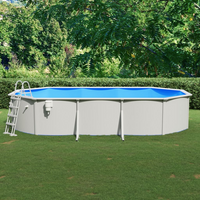 vidaXL Swimming Pool with Safety Ladder 610x360x120 cm - Durable and Easy to Install