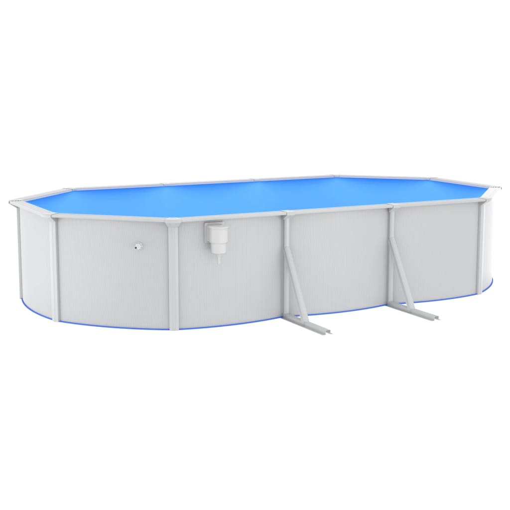 vidaXL Swimming Pool with Safety Ladder 610x360x120 cm - Durable and Easy to Install