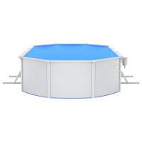 vidaXL Swimming Pool with Safety Ladder 610x360x120 cm - Durable and Easy to Install