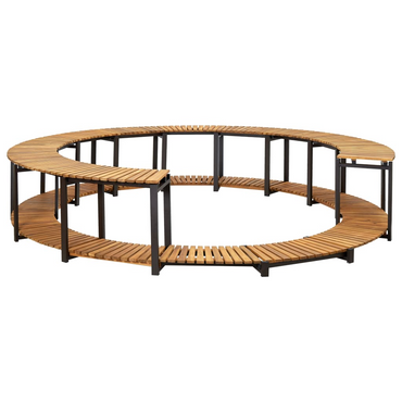 vidaXL Spa Surround 273x53 cm Solid Acacia Wood | Create an Elegant Oasis