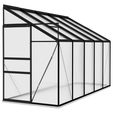 vidaXL Greenhouse Anthracite Aluminium 6.5 m³ - Protect Your Plants with this Spacious Greenhouse