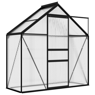 vidaXL Greenhouse Anthracite Aluminium 1.33 m²