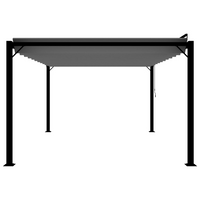 vidaXL Gazebo with Louvered Roof 3x4 m Anthracite Fabric and Aluminium