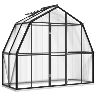 vidaXL Greenhouse with Base Frame Anthracite 3.3 m² Aluminium