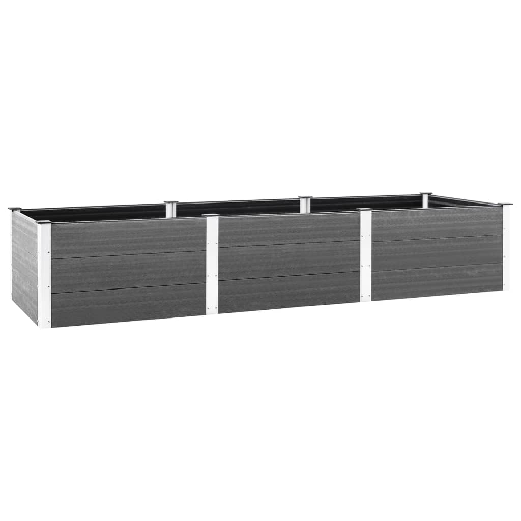 vidaXL Garden Raised Bed Grey 300x100x54 cm WPC