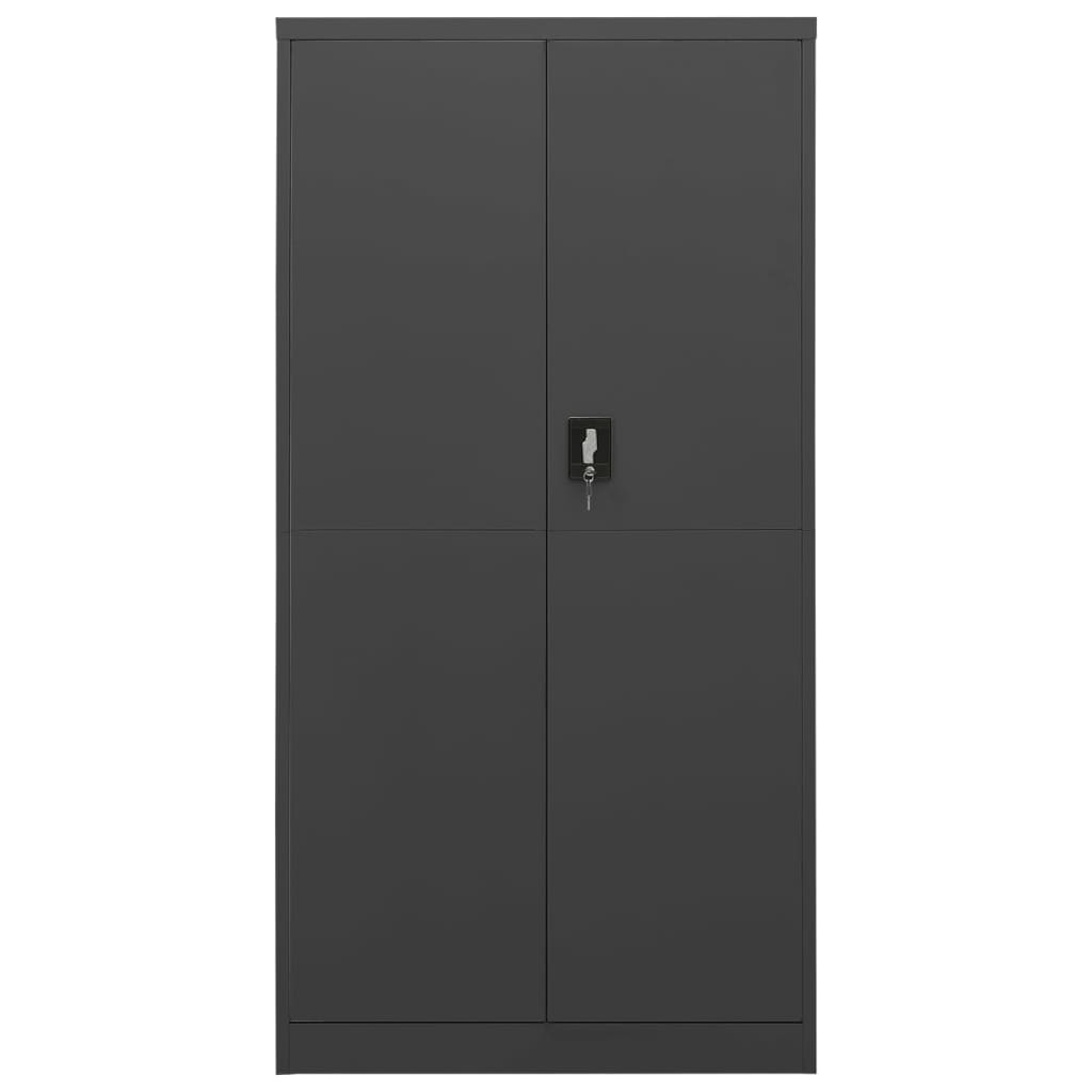 vidaXL Locker Cabinet Anthracite 90x40x180 cm Steel - Industrial Design | Ample Storage Space