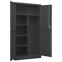 vidaXL Locker Cabinet Anthracite 90x40x180 cm Steel - Industrial Design | Ample Storage Space