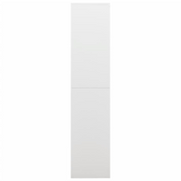 vidaXL Locker Cabinet White 90x40x180 cm Steel - Industrial Design, Ample Storage Space, Durable & Easy to Clean