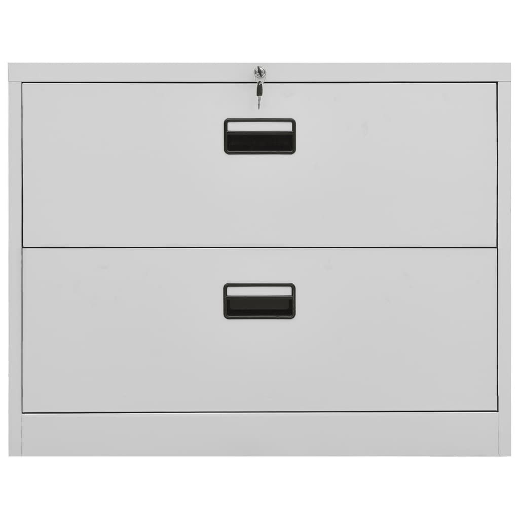 vidaXL Filing Cabinet Light Grey 90x46x72.5 cm Steel | Durable and Stylish Storage Solution