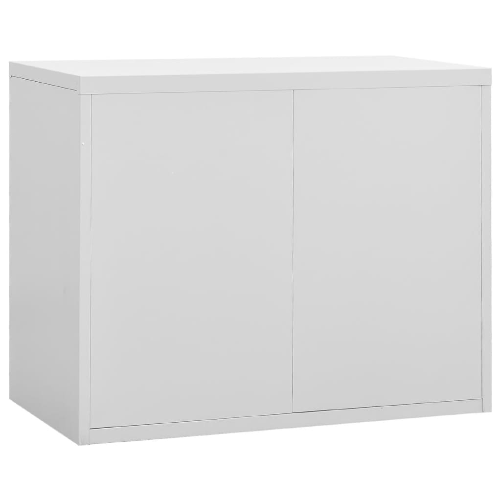 vidaXL Filing Cabinet Light Grey 90x46x72.5 cm Steel | Durable and Stylish Storage Solution