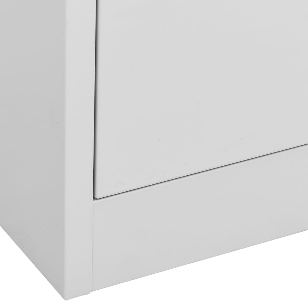 vidaXL Filing Cabinet Light Grey 90x46x72.5 cm Steel | Durable and Stylish Storage Solution