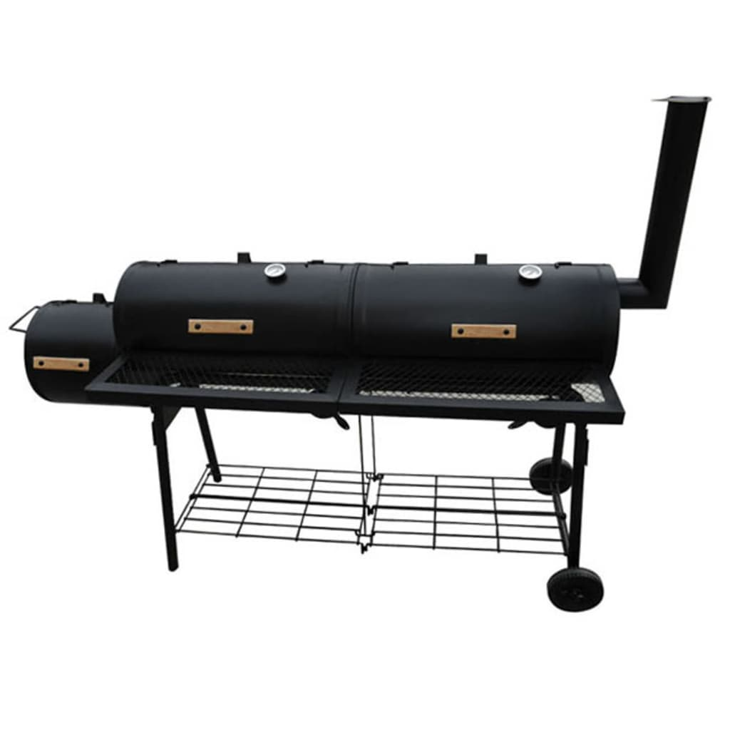 vidaXL Smoker BBQ Nevada XL Black