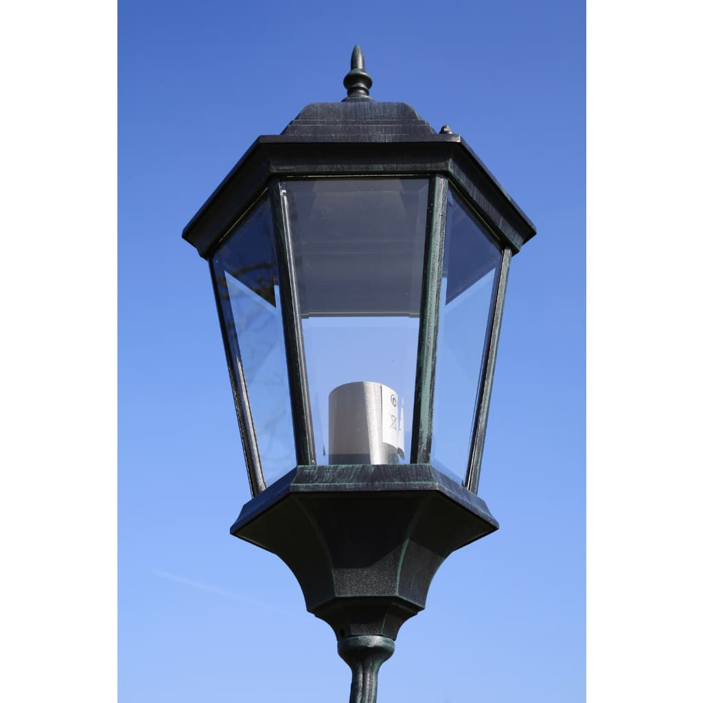 vidaXL Garden Light Post 3-arms 230 cm Dark Green/Black Aluminium