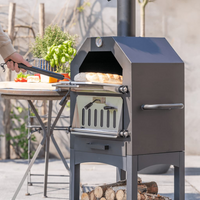 RedFire Outdoor Pizza Oven Lorenzo Black LOR17 - Authentic Italian Cooking