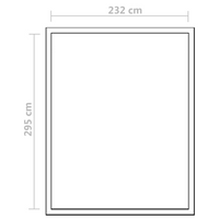 vidaXL Reinforced Aluminium Greenhouse with Base Frame 7.55 m²