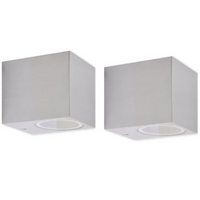 vidaXL Cube Outdoor Wall Lights 2 pcs