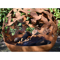 Esschert Design Fire Pit Laser Cut Birds Rust - Create a Cozy Atmosphere in Your Garden