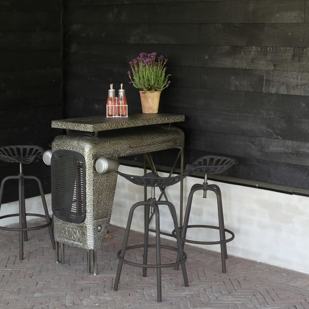 Esschert Design Bar Tractor Chair Grey - Stylish and Durable