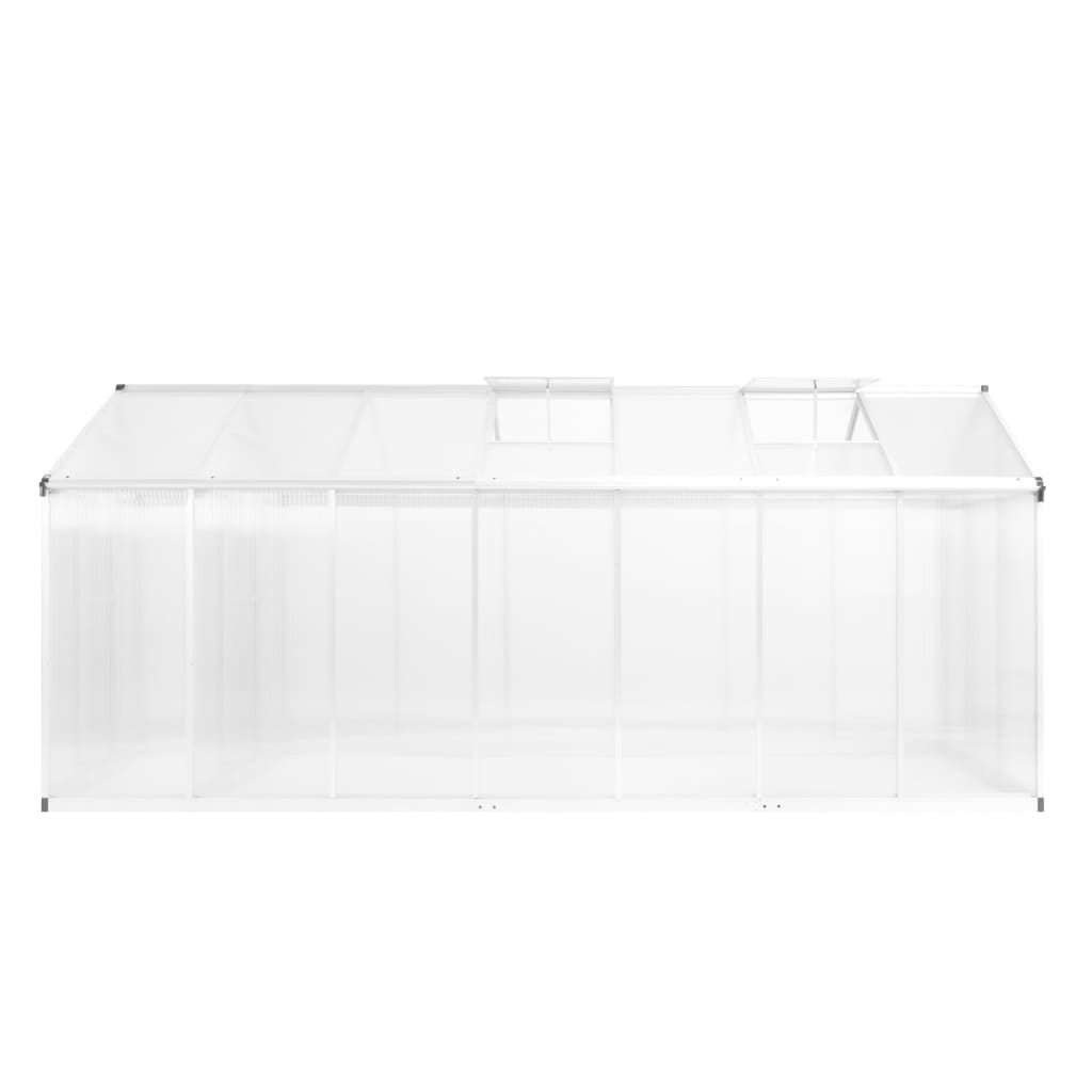 vidaXL Greenhouse Aluminium 421x190x195 cm 15.6 m³ - Durable and Thermally Insulated