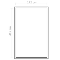 vidaXL Greenhouse Aluminium 421x190x195 cm 15.6 m³ - Durable and Thermally Insulated