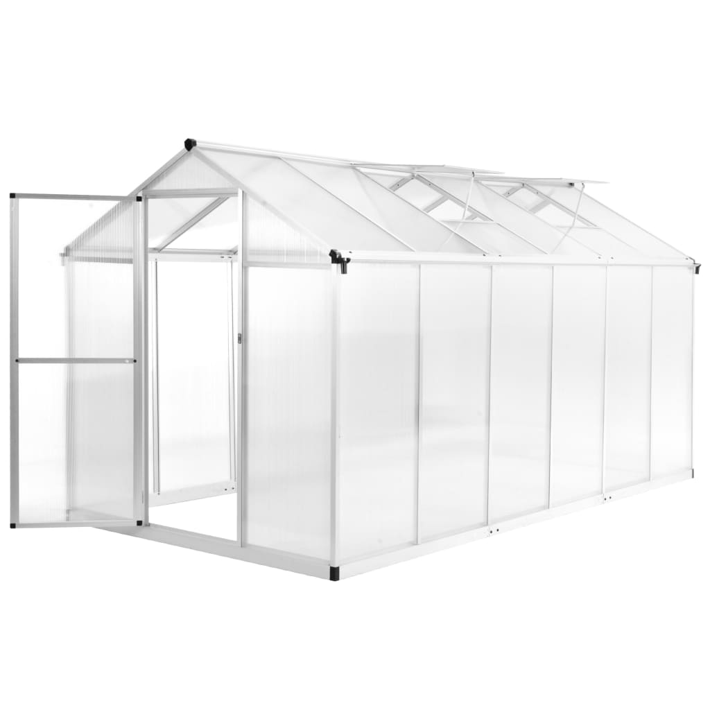 vidaXL Greenhouse Aluminium 362x190x195 cm - Buy Online at Best Price