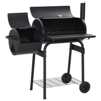 vidaXL Classic Charcoal BBQ Offset Smoker