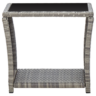 vidaXL Coffee Table Grey 45x45x40 cm - Modern Outdoor Furniture