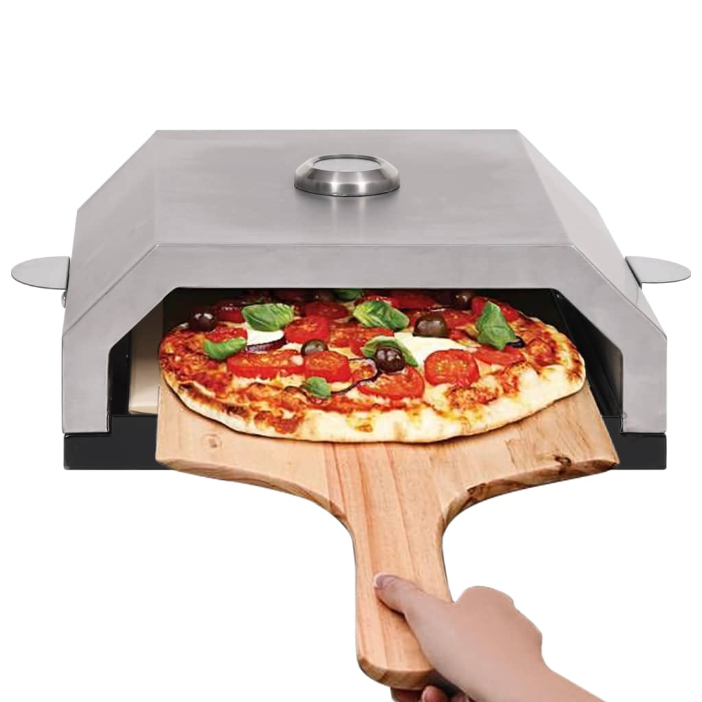 vidaXL Pizza Oven with Ceramic Stone for Gas Charcoal BBQ