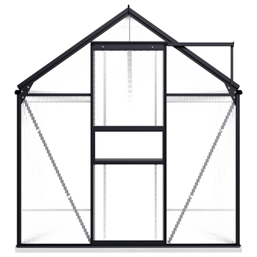 vidaXL Greenhouse with Base Frame Anthracite Aluminium 5.89 m²